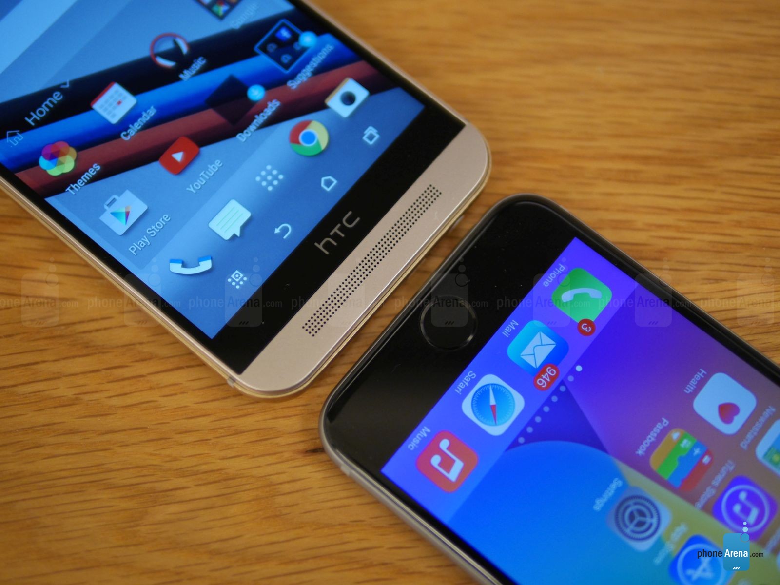 Comparaison HTC ONE M9 IPHONE 6 8