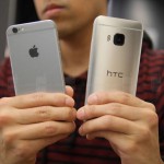 HTC ONE M9 IPHONE 6 comparatie feat