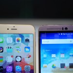 HTC ONE M9 vs iPhone 6 Plus comparatie design 3