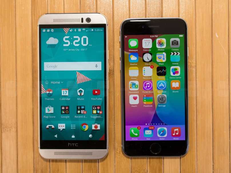 HTC ONE M9 vs iPhone 6: confronto dettagliato