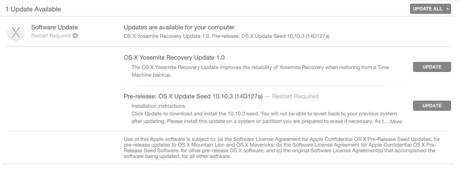 OS X Yosemite 10.10.3 beta