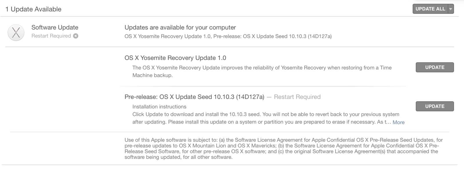 Wersja beta OS X Yosemite 10.10.3