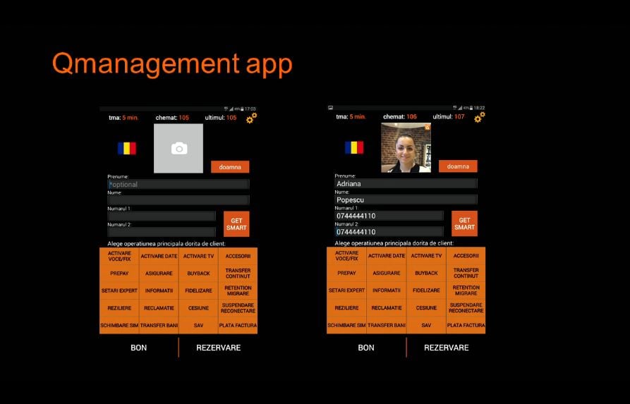 Application d'accueil Orange Smart Shop