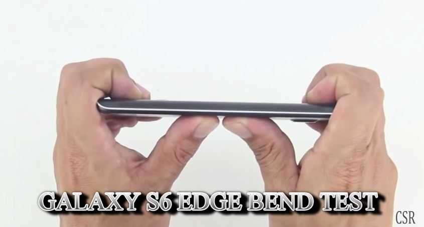 Samsung Galaxy S6 Edge bends