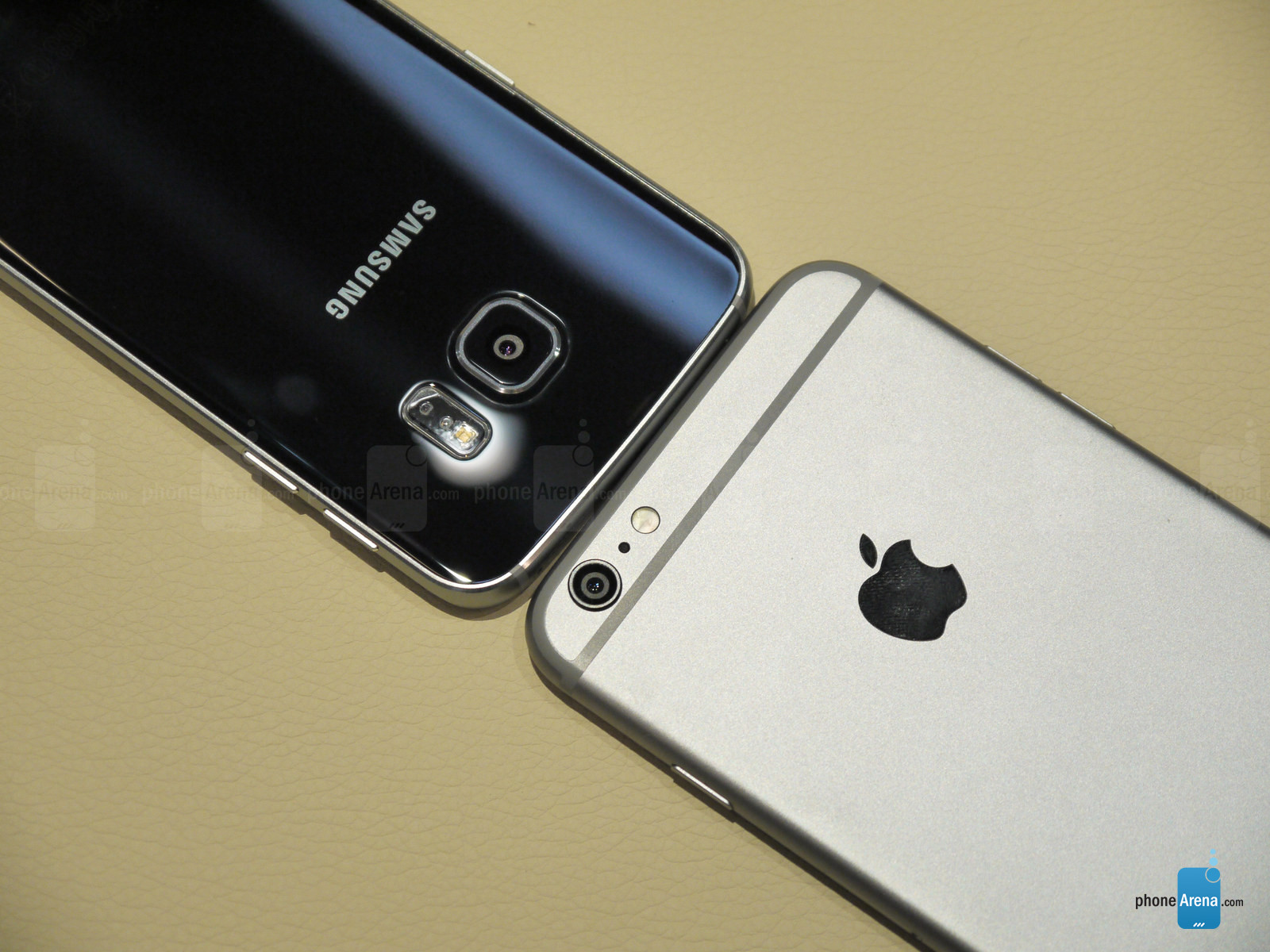 Samsung Galaxy S6 Edge vs iPhone 6 Plus comparatie design 1