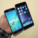 Comparaison de conception entre le Samsung Galaxy S6 Edge et l'iPhone 6 Plus 4