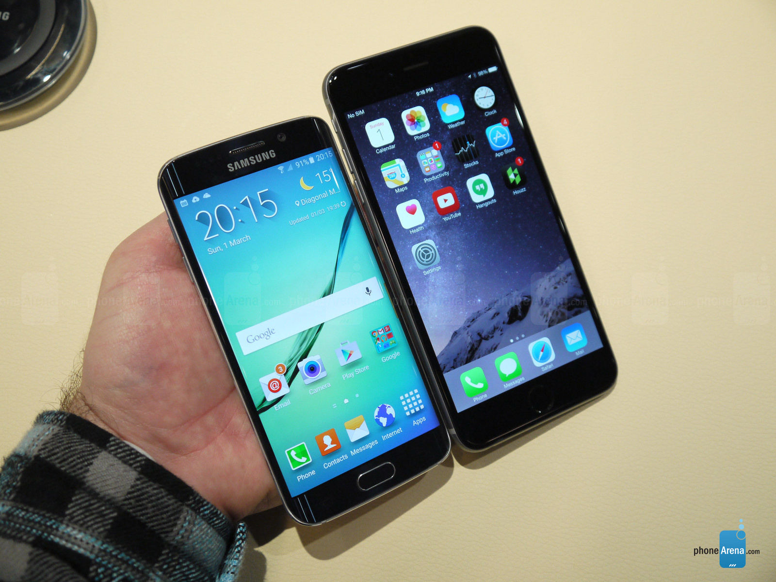 Samsung Galaxy S6 Edge vs. iPhone 6 Plus Designvergleich 4