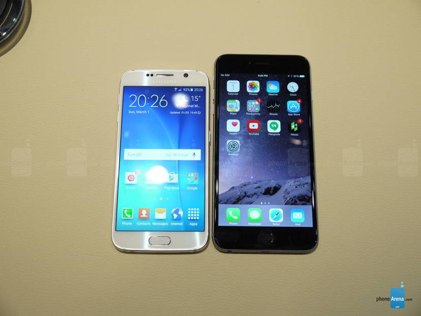 Samsung Galaxy S6 Edge vs iPhone 6 Plus 1 feat