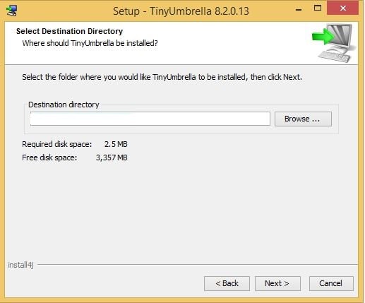 TinyUmbrella instalare 1
