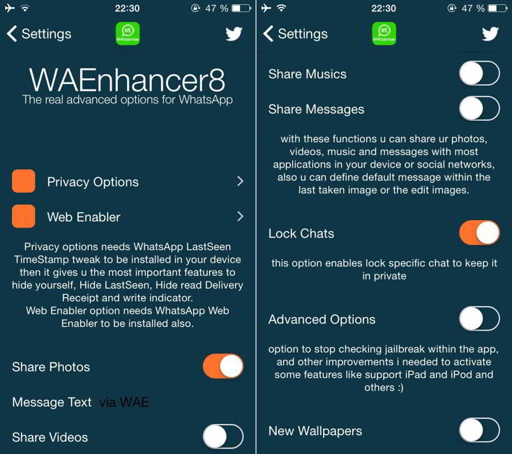 WAEnhancer8 WhatsApp Messenger