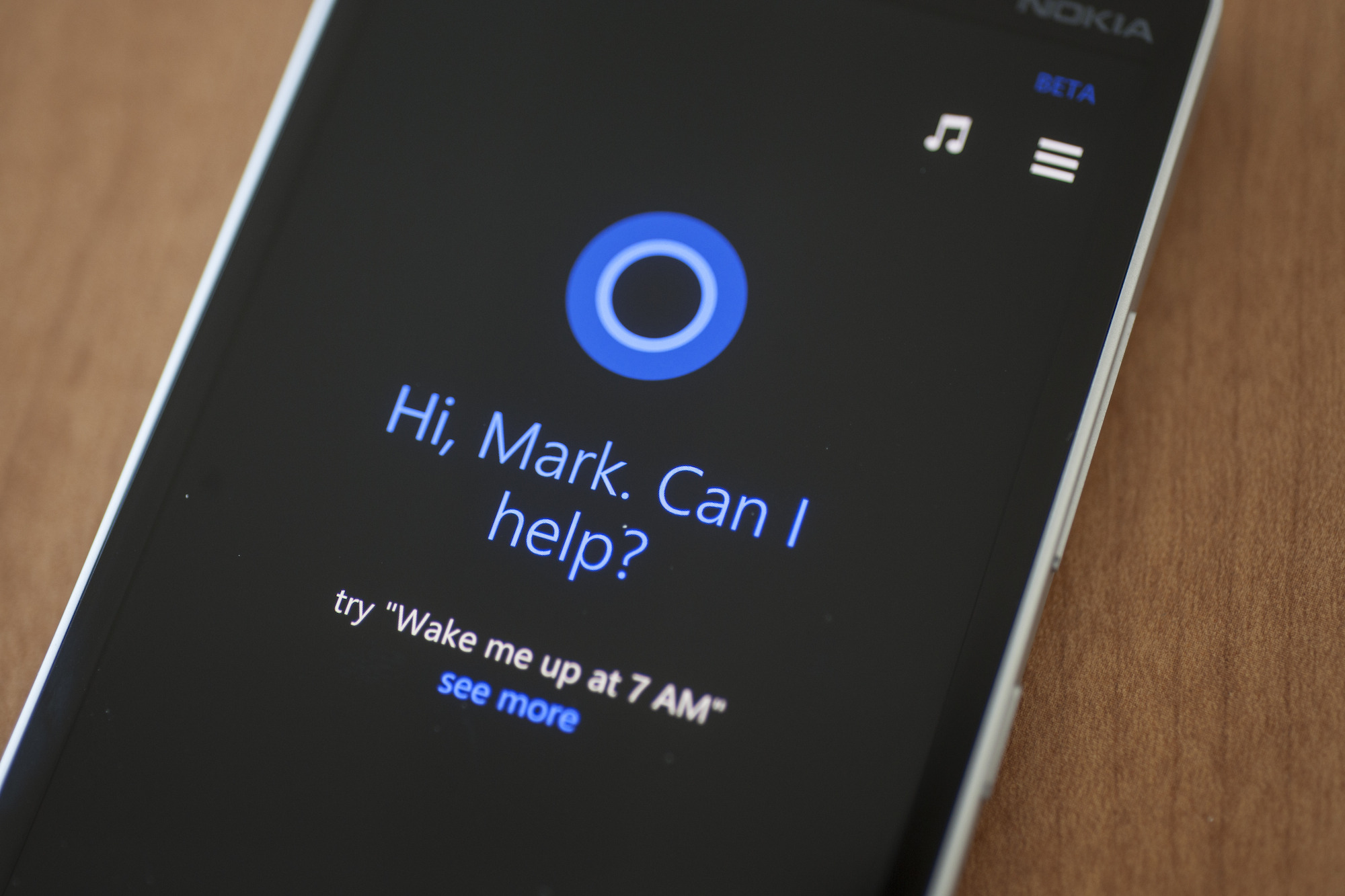 Windows Phone Cortana iPhone