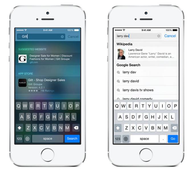 iOS 8 Spotlight