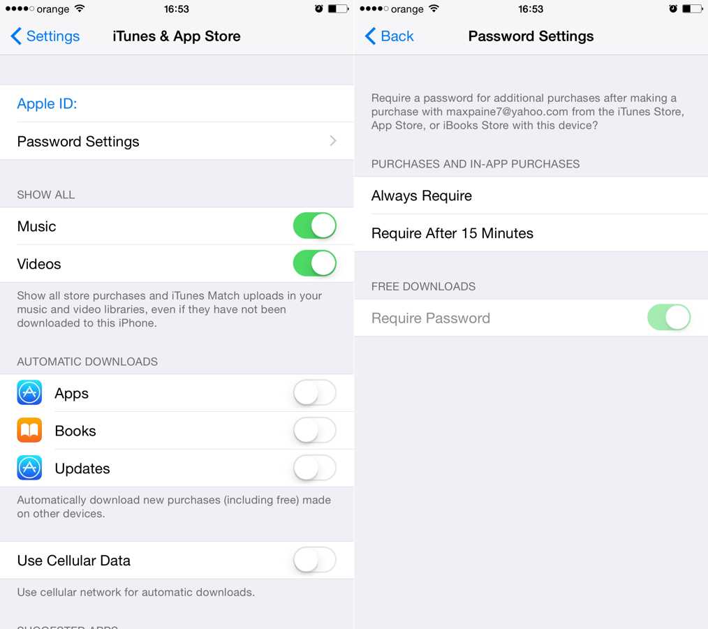 iOS 8.3 descarcare aplicatii fara parola