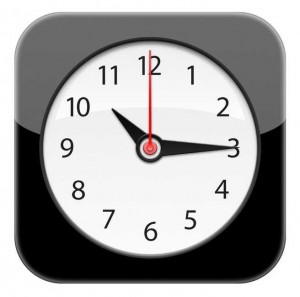Icône de l'horloge iOS
