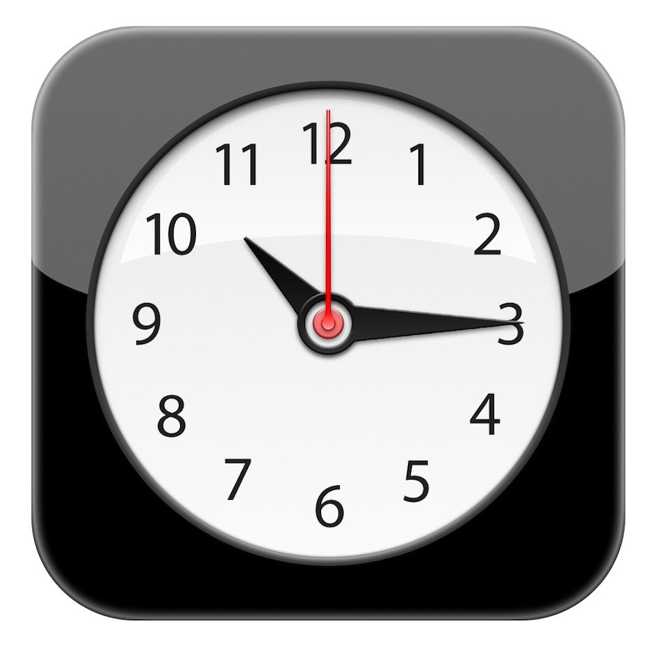 Icona dell'orologio iOS