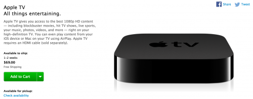 Late levering van Apple TV