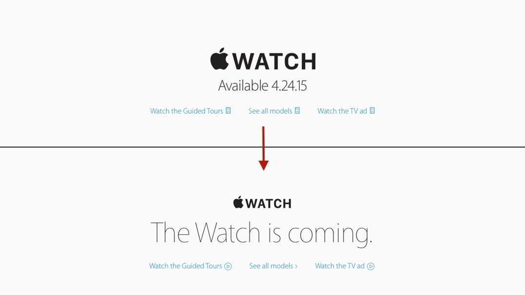 Apple Watch data lansare