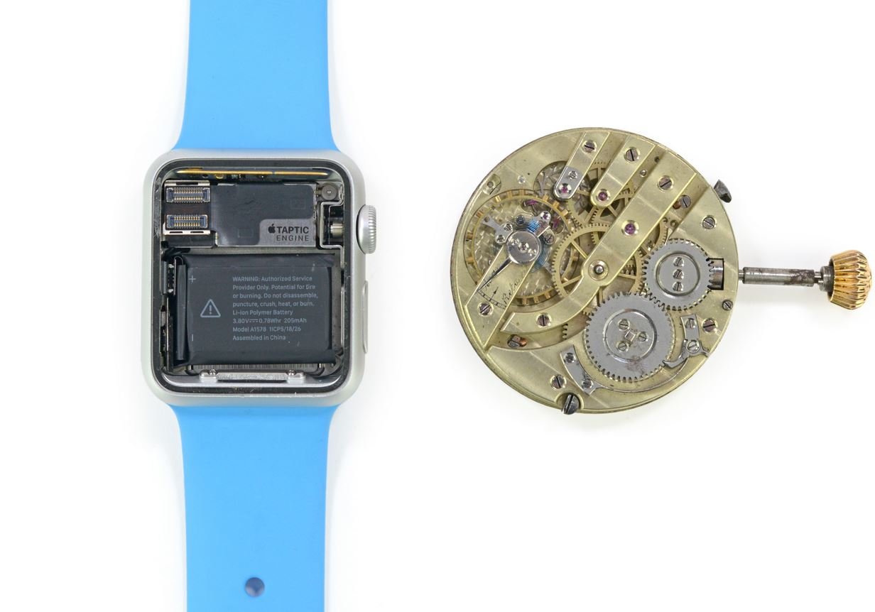 Zdemontowany Apple Watch 2