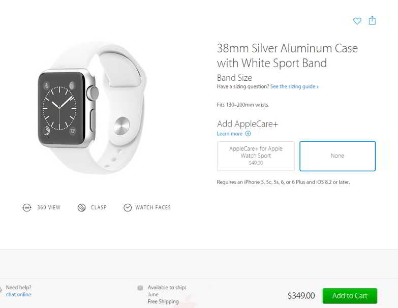 Apple Watch livrare iunie