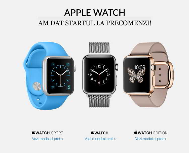 Apple Watch pre-order Romania price