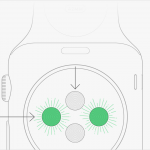 Sensore di monitoraggio del battito cardiaco dell'Apple Watch 1