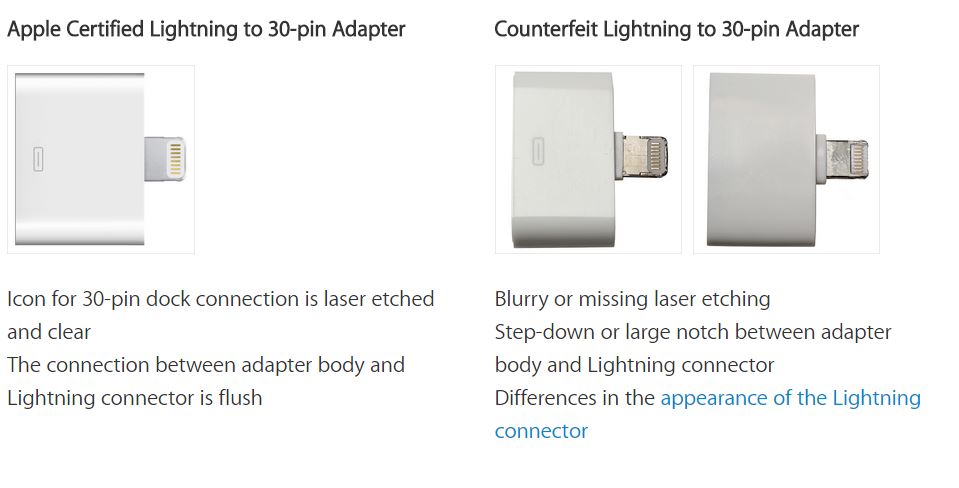 How to tell a real Lightning cable from a fake one 5