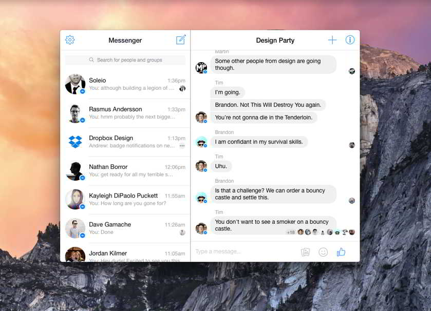 Facebook Messenger Mac