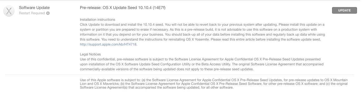 OS X Yosemite 10.10.4