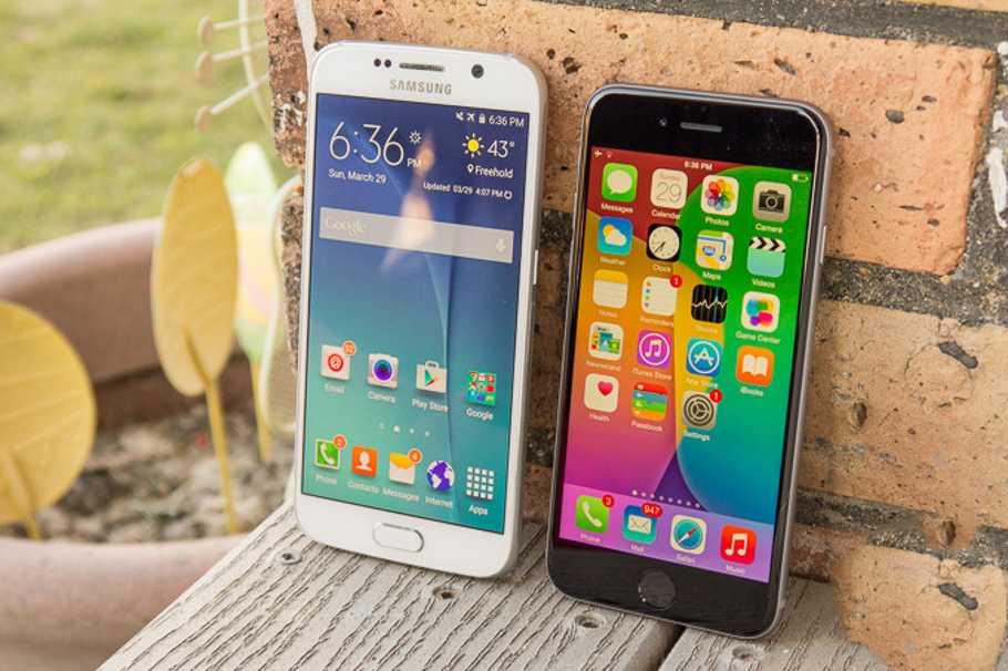Samsung Galaxy S6 vs iPhone 6 comparatie detaliata