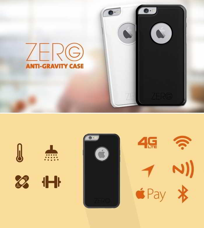 Zero anti-gravity iPhone cover