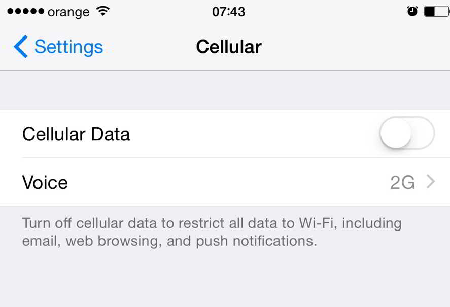 iOS 8.3 deaktiverer 3G
