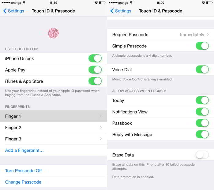 Problema con la tienda de aplicaciones Touch ID de iOS 8.3