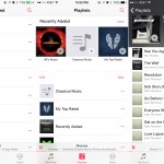 Aplikacja z listą odtwarzania muzyki w systemie iOS 8.4