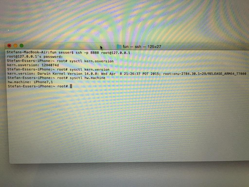 iOS 8.4 Jailbreak OpenSSH