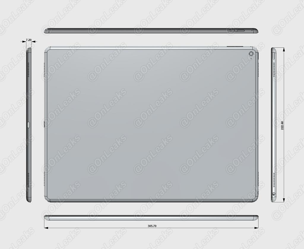 Boceto del iPad Pro de Apple