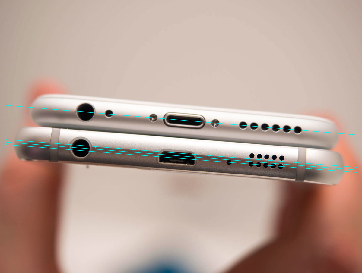 Mauvaise conception de l'iPhone 6 contre le Samsung Galaxy S6