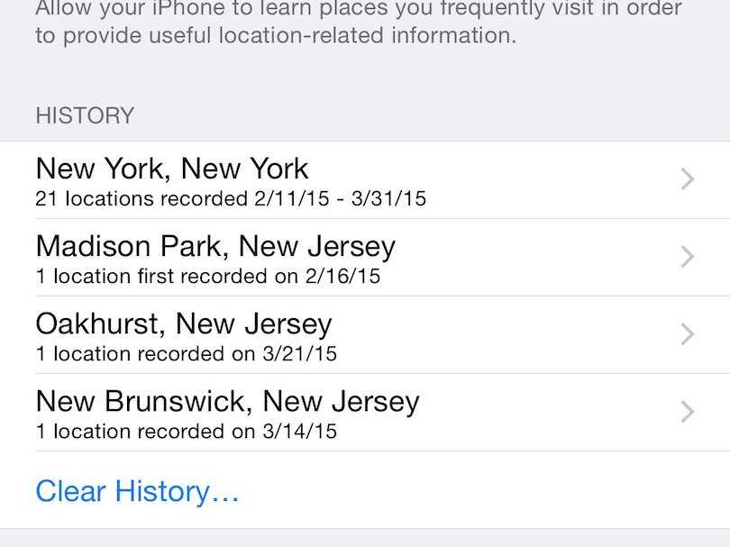 ios 8 frequente locaties 1