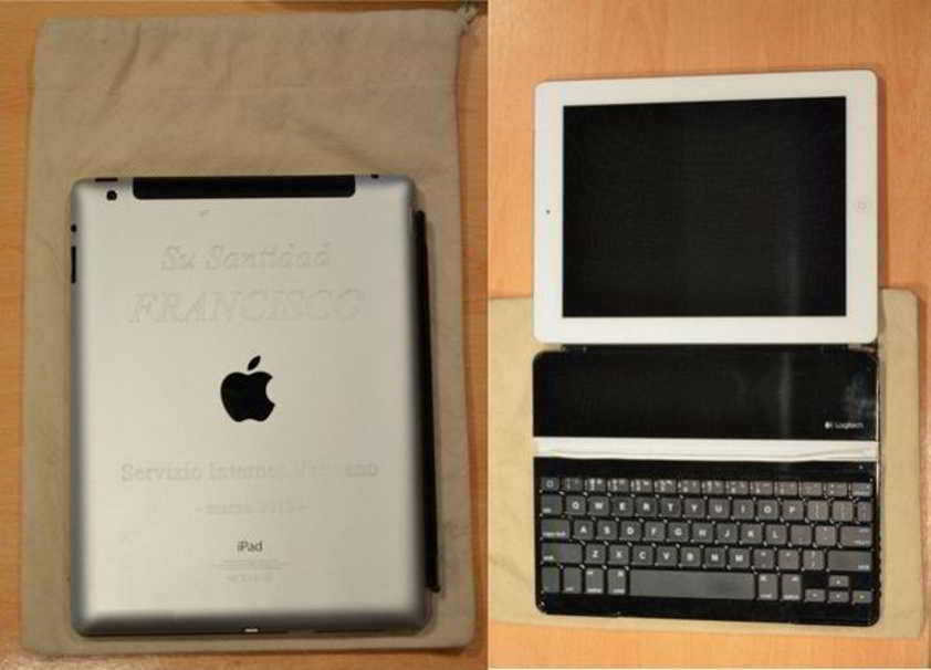 papa iPad-tablet