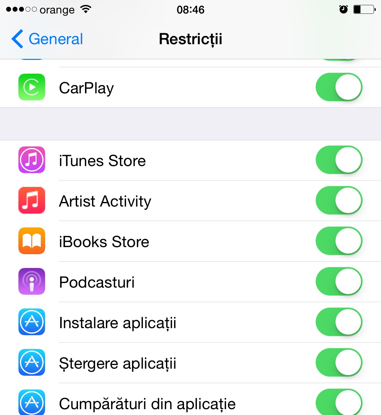 Activité de l'artiste Apple Music iOS 8.4