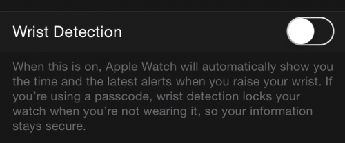 Apple Watch skin detection