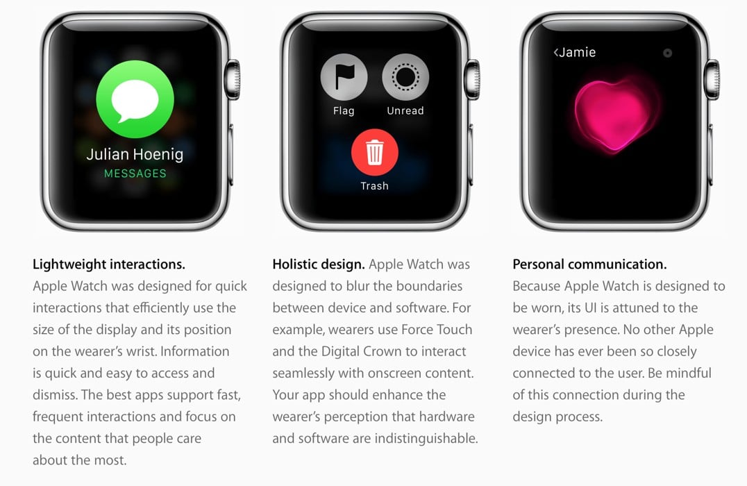 Développement Apple Watch