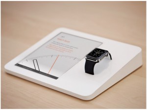 Presentación del stand del Apple Watch