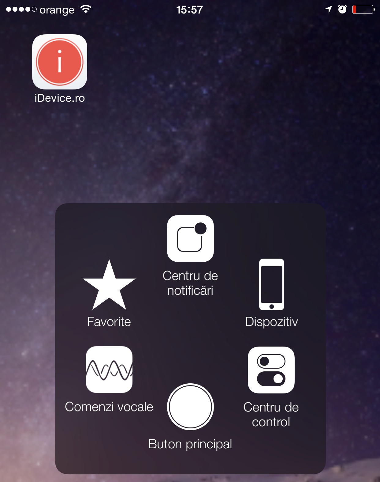 Assistive Touch-thuisknopangst