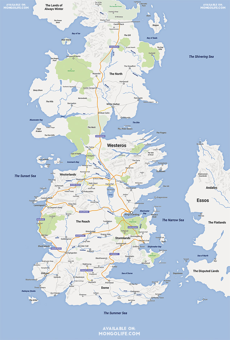 Il Trono di Spade Westeros Google Maps - iDevice.ro