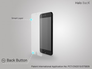 Halo Back folie buton back iphone