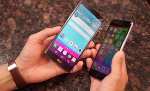 LG G4 versus iPhone 6