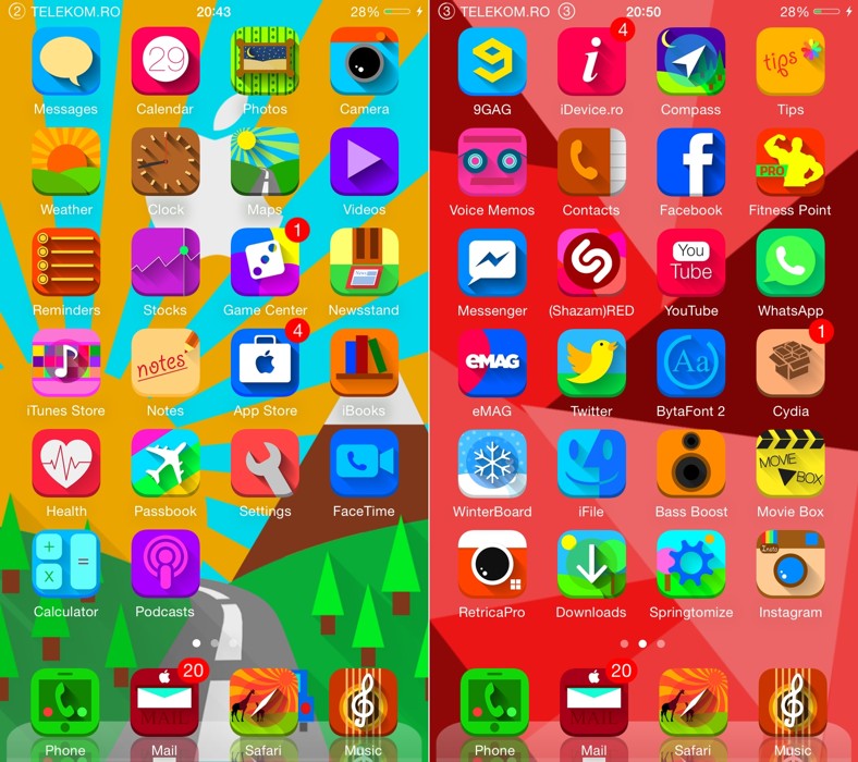 MI97 iOS 8 tema