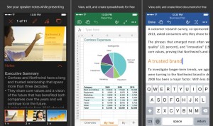 Microsoft Word Excel PowerPoint iOS