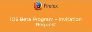 Mozilla beta program