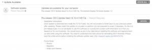 OS X Yosemite 10.10.4 beta build 14E17e